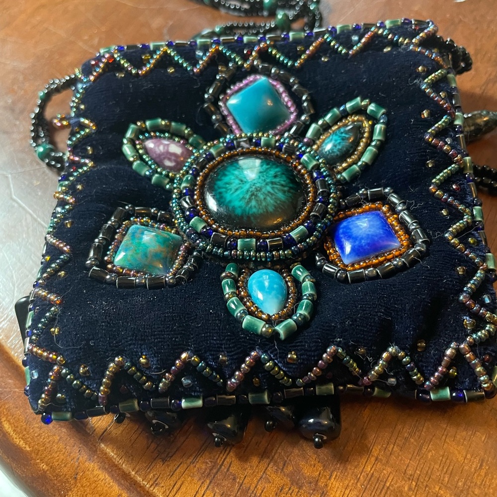 Beaded Velvet Evening Bag